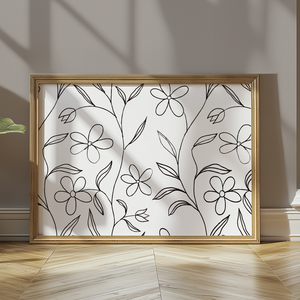 Flower Repeat - Repeat Pattern - Digital Print