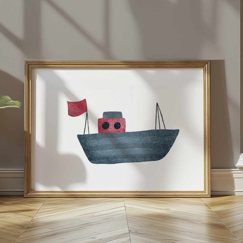 Sailing Boat - Digital Print