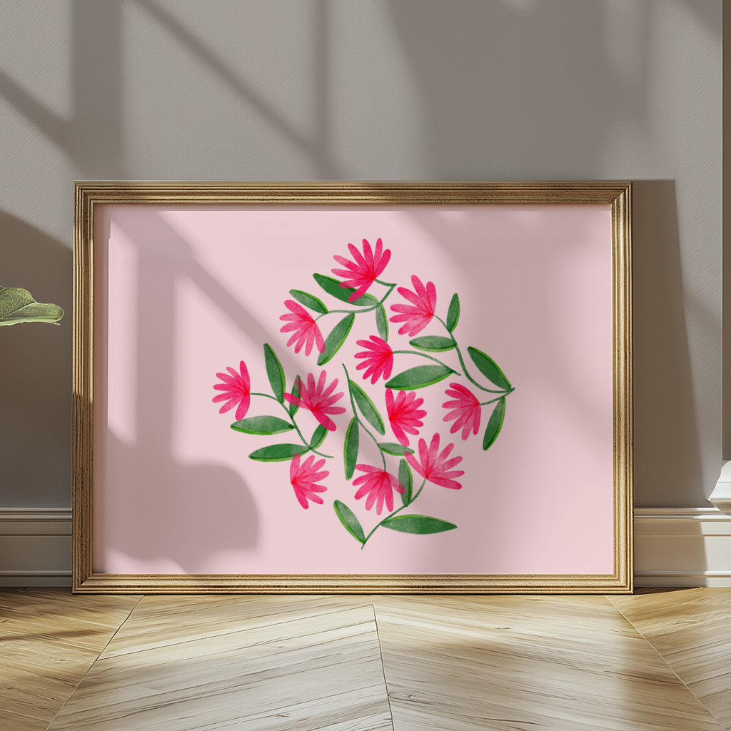 Cute Bunch of Flowers - Digital Print