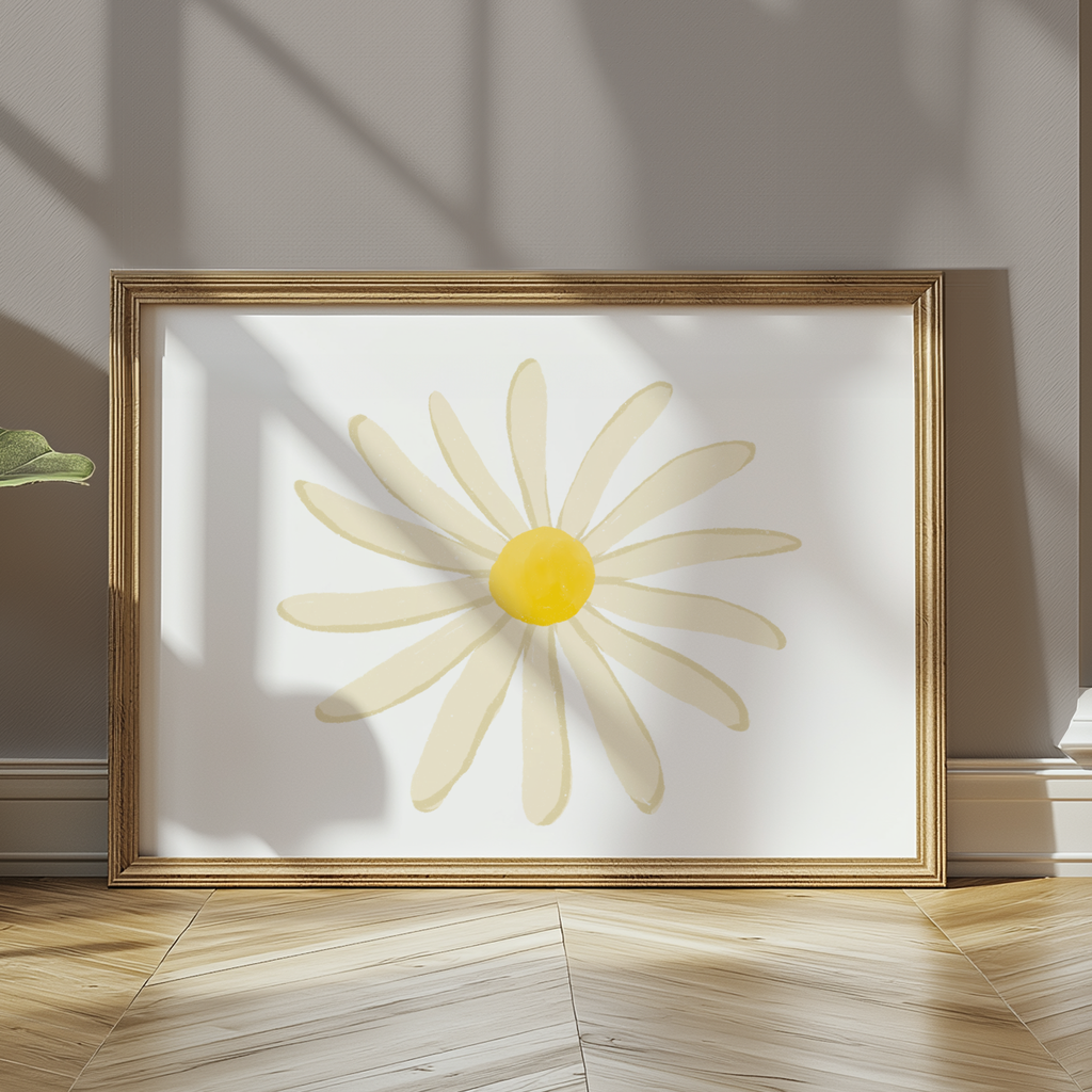 Single Daisy - Digital Art