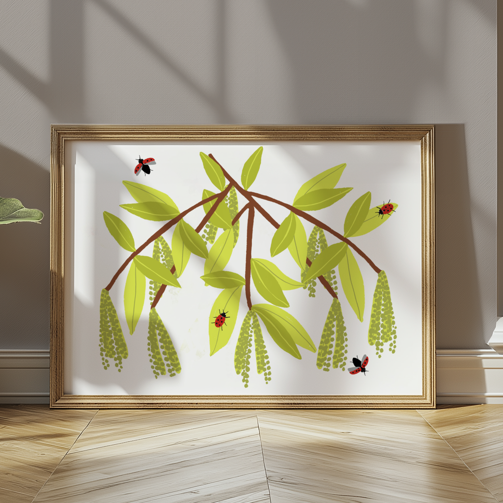 Ladybirds on a Tree - Digital Print