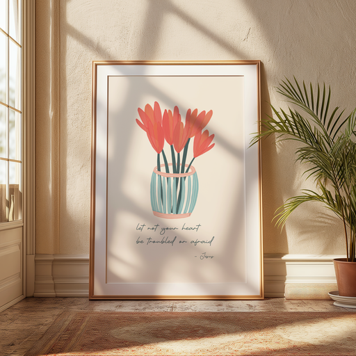 Let not your heart be troubled - Digital Print