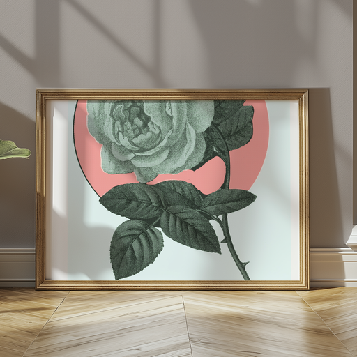 Halftone Rose - Digital Print