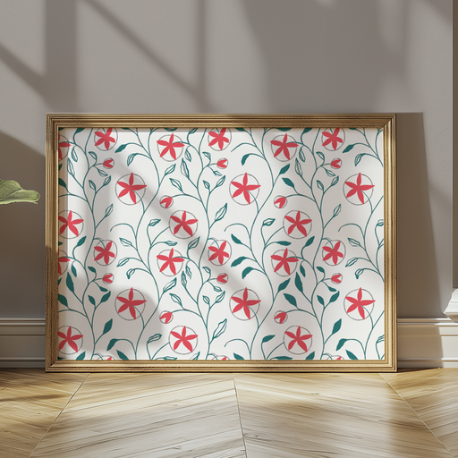 Loads of Repeat Flowers - Digital Print