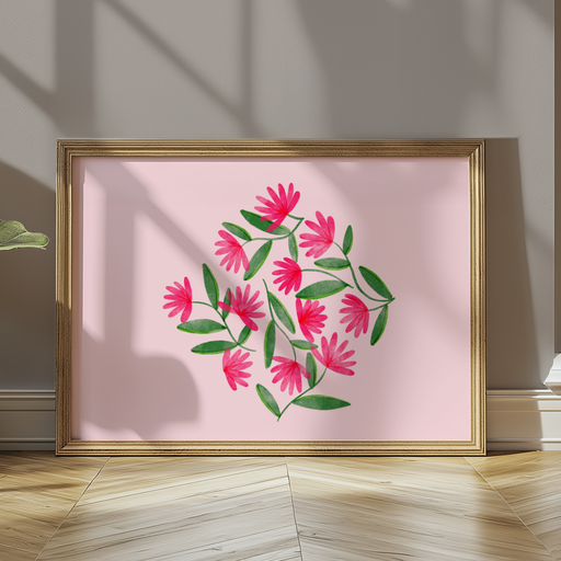 Cute Bunch of Flowers - Digital Print