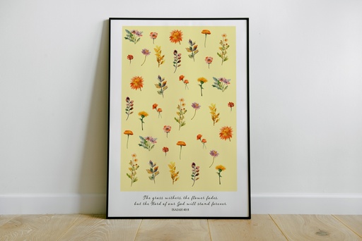 The word of God stands forever - Isaiah 40v8, Digital Print